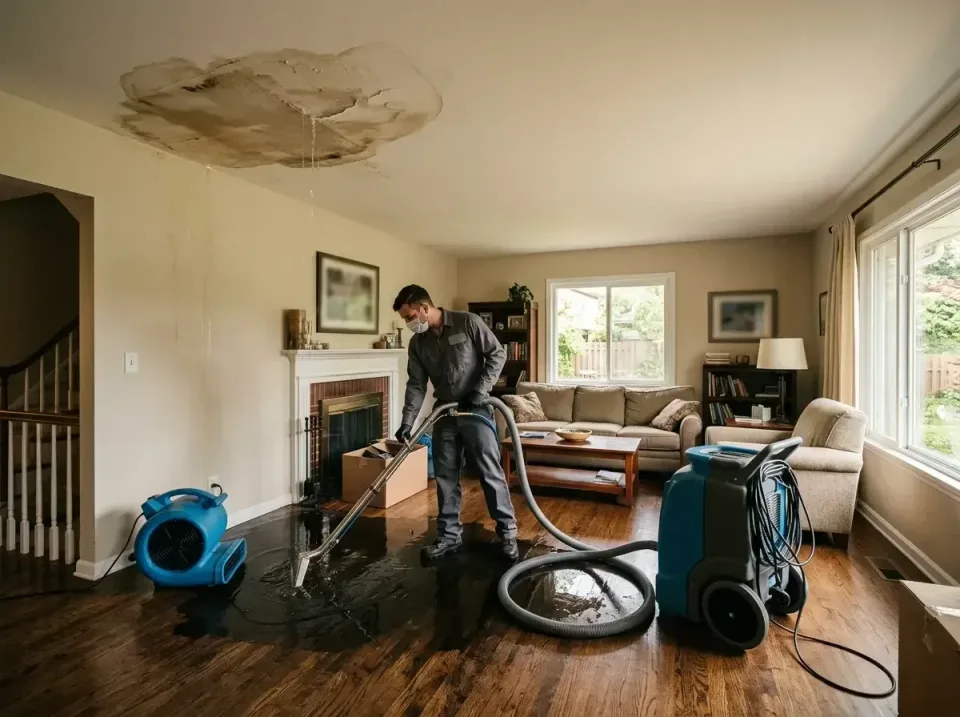 attic-pipe-burst-ceiling-drip-008 — frequently asked questions, Water Damage Restoration & Carpet Care in North Kansas City,…